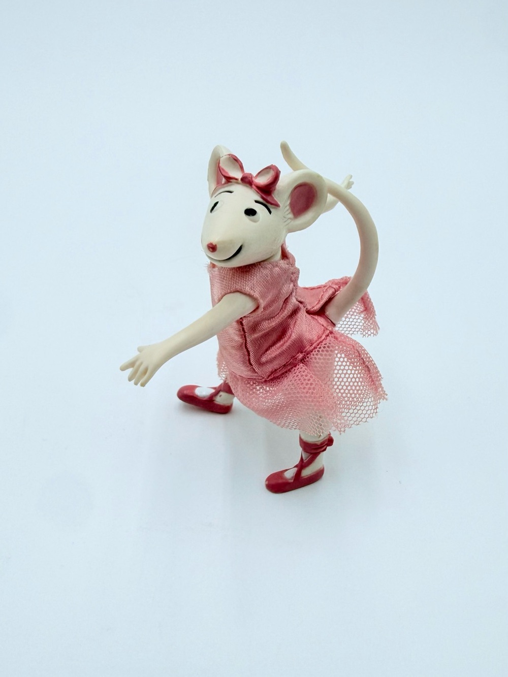 Angelina Ballerina Mouse Figure 3.5” Pink Tutu Ballet Dancer Toy Figurine